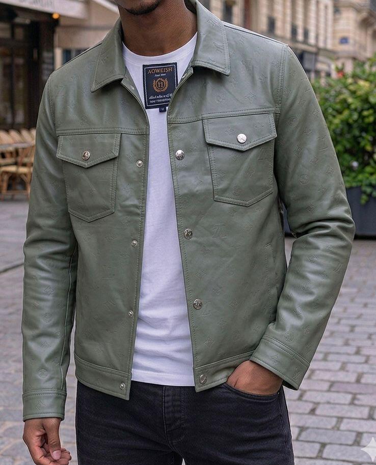 Classic Men’s Premium outfit Leather Jacket – size XL to 5xl available- Celeb style