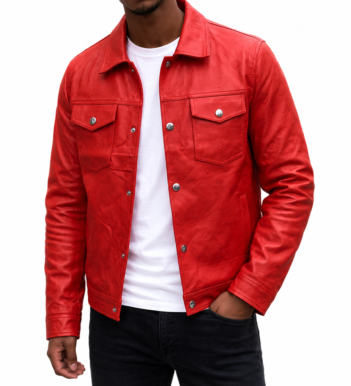 Classic Men’s Premium outfit Leather Jacket – size XL to 5xl available- Celeb style