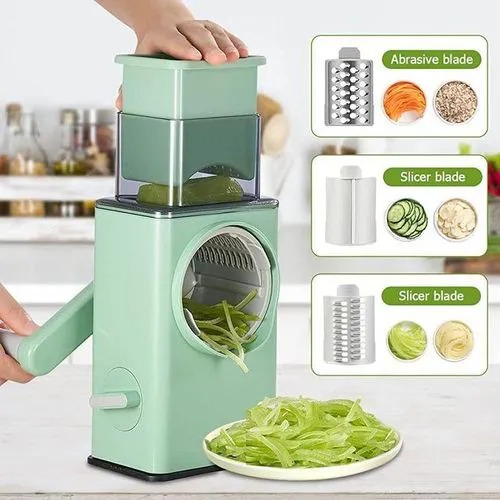 3 In 1 Square Storm Vegetables Cutter, Chopper Slicer 3 Drum Blades