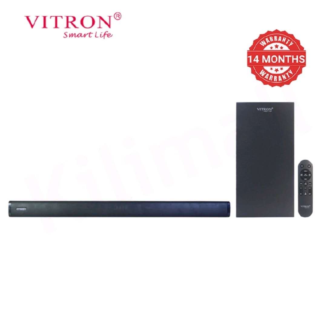 NEW VITRON V66SBD  2.1CH 17000W  PMPO DOLBY WIRED SOUNDBAR SYSTEM WITH USB FM RADIO AUX OPTICAL AND FULLY FUNCTIONAL REMOTE CONTROL