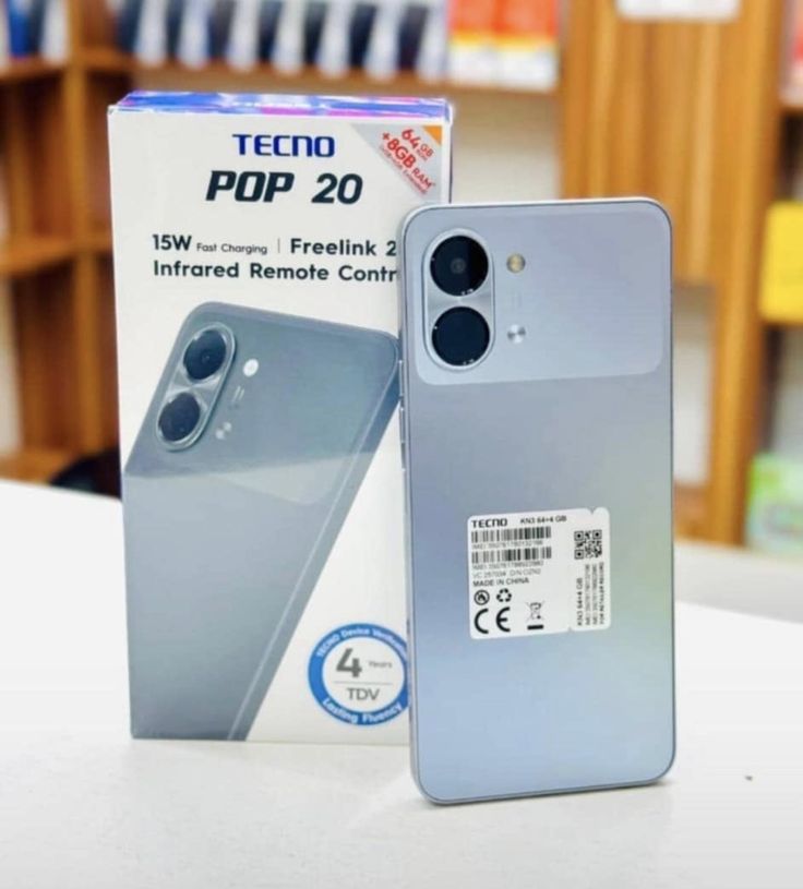 🔥NEW ARRIVAL🔥TECNO POP 20 128/64GB+8(4+4)GB 6.74" IPS LCD 120HZ DISPLAY DUAL SIM 13MP CAMERA 5000MAH BATTERY 15W CHARGING FINGERPRINT UNLOCK IP64 RATED SMART AI SMARTPHONE POP 20 🔥NEW ARRIVAL🔥TECN