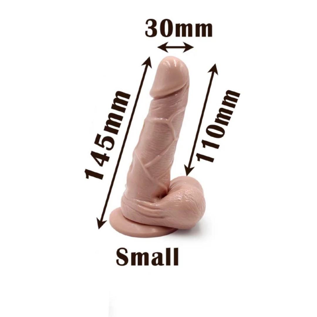 3 Sizes Dildo Options Small Medium Large Realistic Silicone Dildos Monster Cock Suction Cup Hands Free G-Spot Vaginal Anal Lifelike Stimulator Adult Masturbation Sex Toy Perfect Love Gift for Women - image 18