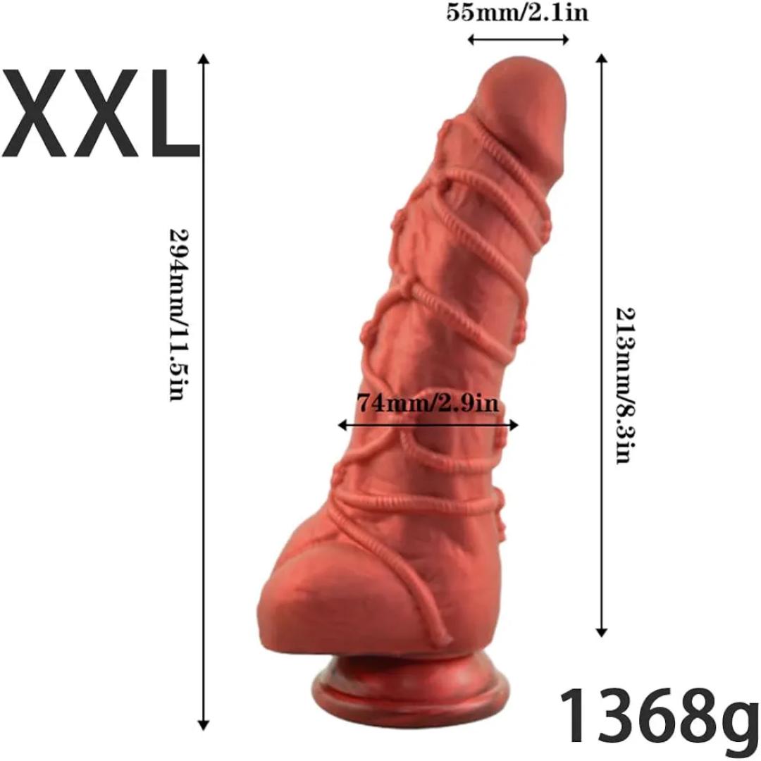 3 Sizes Dildo Options Small Medium Large Realistic Silicone Dildos Monster Cock Suction Cup Hands Free G-Spot Vaginal Anal Lifelike Stimulator Adult Masturbation Sex Toy Perfect Love Gift for Women - image 20