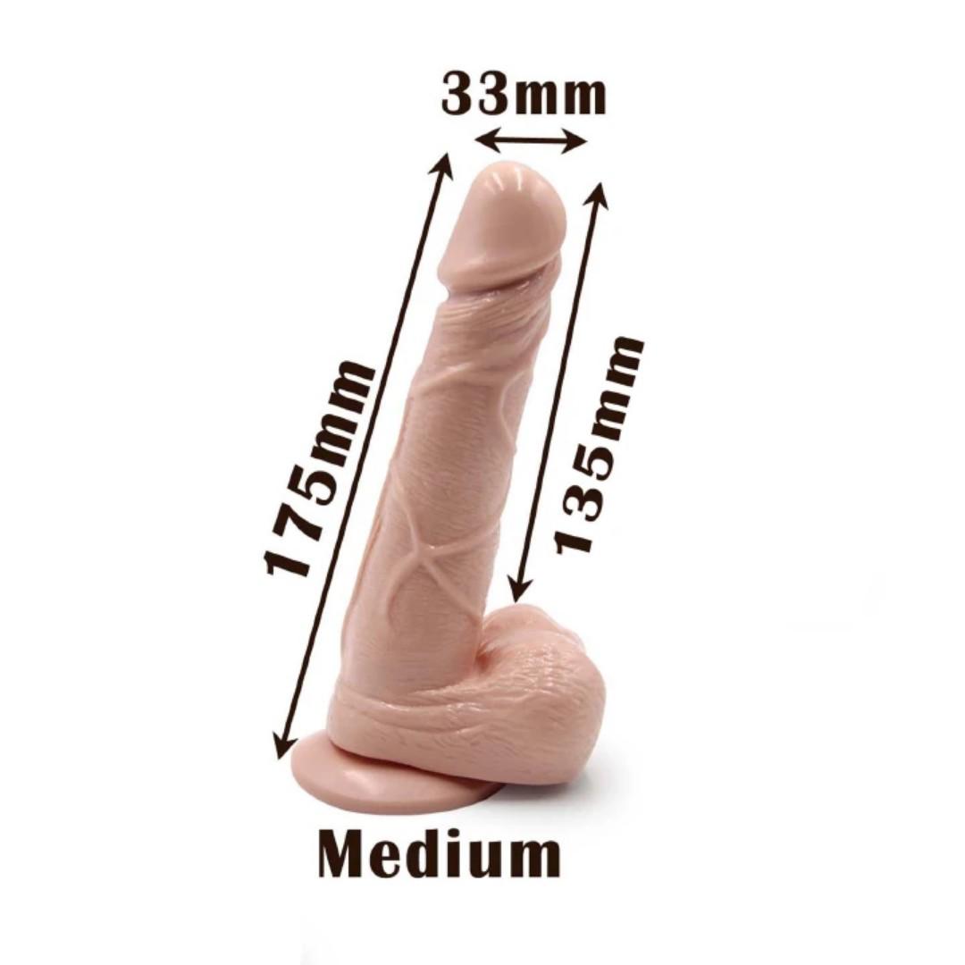 3 Sizes Dildo Options Small Medium Large Realistic Silicone Dildos Monster Cock Suction Cup Hands Free G-Spot Vaginal Anal Lifelike Stimulator Adult Masturbation Sex Toy Perfect Love Gift for Women - image 17