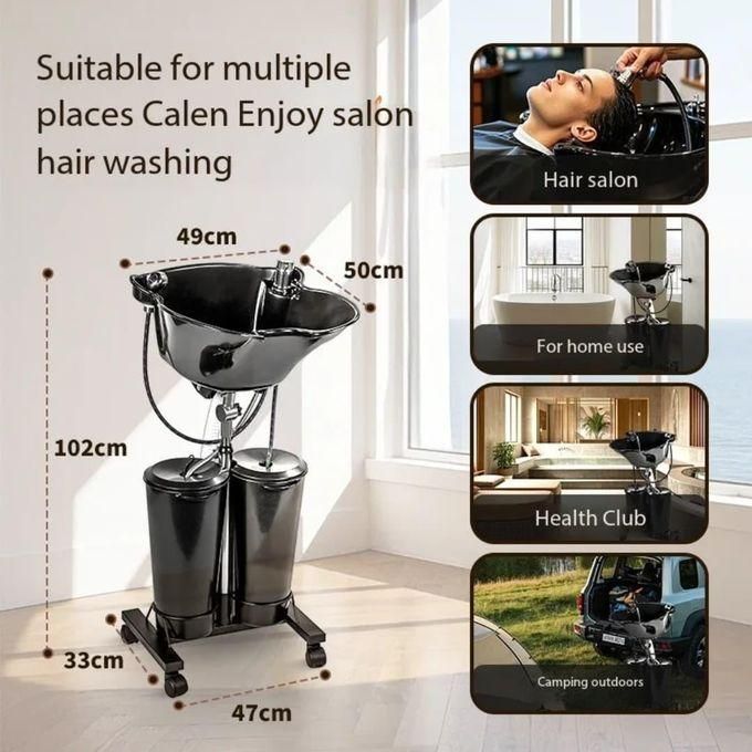 Portable Salon Sink with Double Bucket
