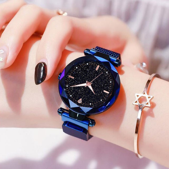 Women Watches Ladies Watch Starry Sky Magnetic Waterproof Female Wristwatch Luminous