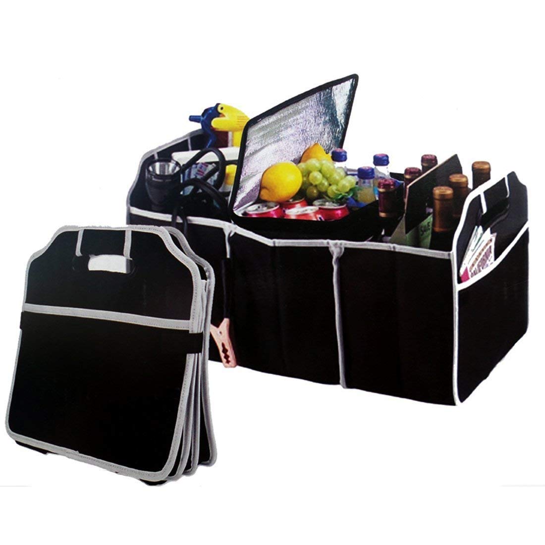 Car Boot Storage Bag Organiser Folding Tidy Heavy Duty Car Trunk SUV Back Seat Cargo Carrier Box Collapsible Shopping Travel Holder-Car and Tool Organizer
