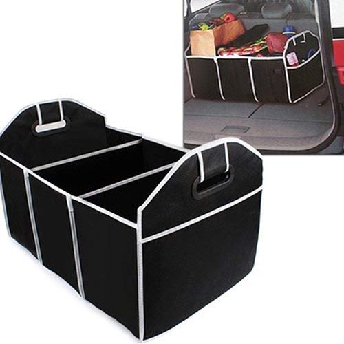 Car Boot Storage Bag Organiser Folding Tidy Heavy Duty Car Trunk SUV Back Seat Cargo Carrier Box Collapsible Shopping Travel Holder-Car and Tool Organizer