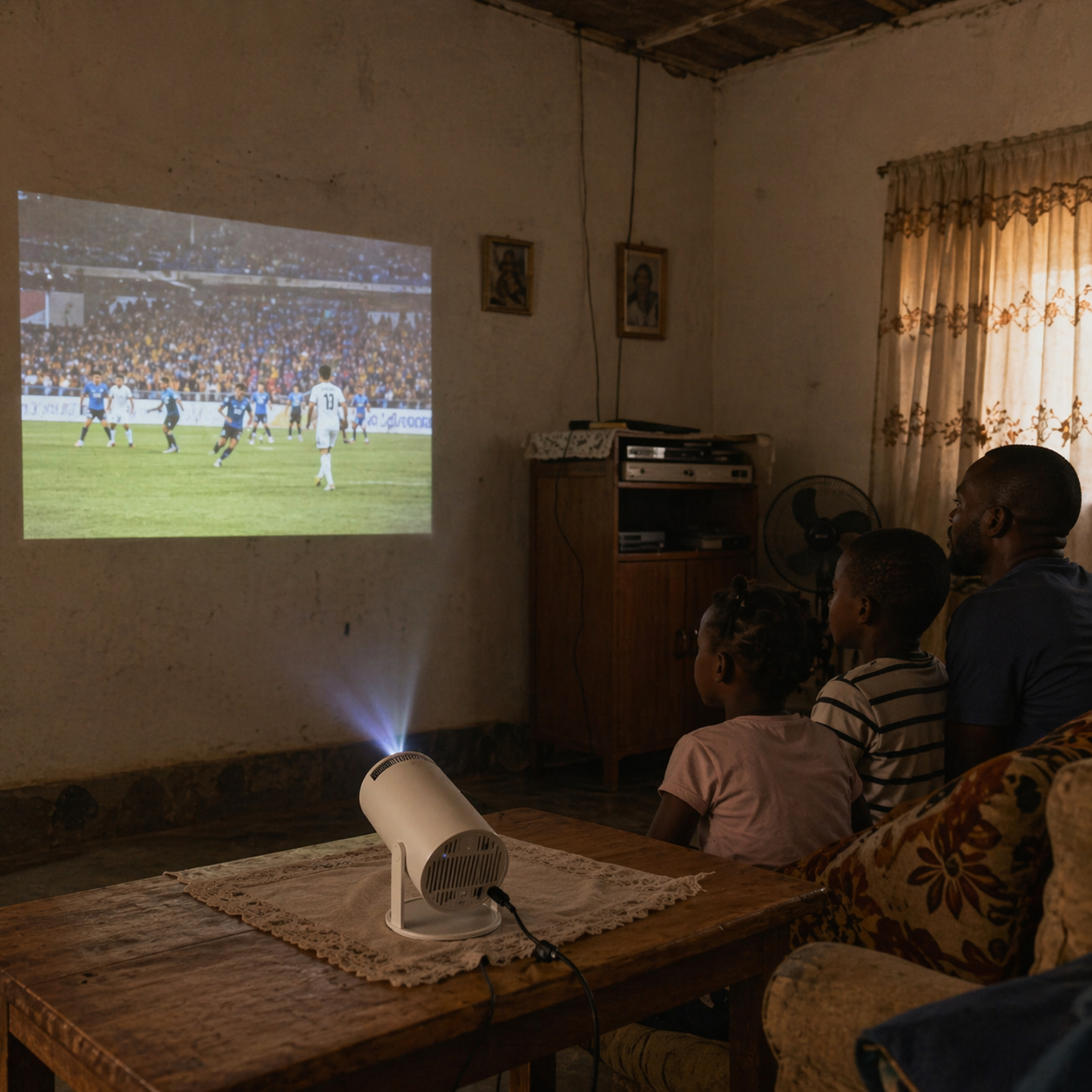 Portable HY300 HD Projector for Home/Outdoor Use - Android 11 Built-in, Easy Phone Casting, Includes HDMI line