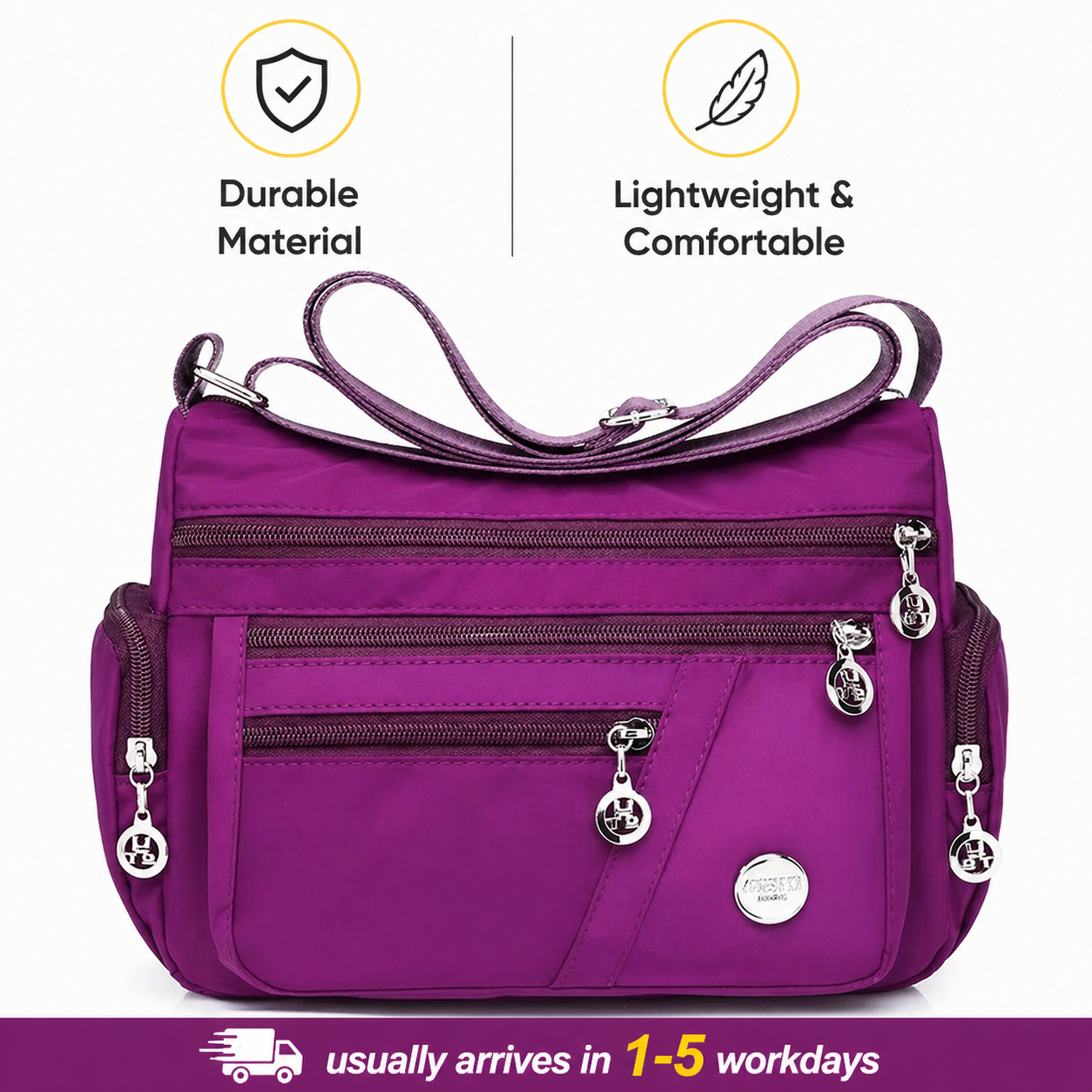 Ladies Shoulder Bag Large Capacity – Stylish Everyday Handbag for Work, Travel & Shopping | Durable & Practical