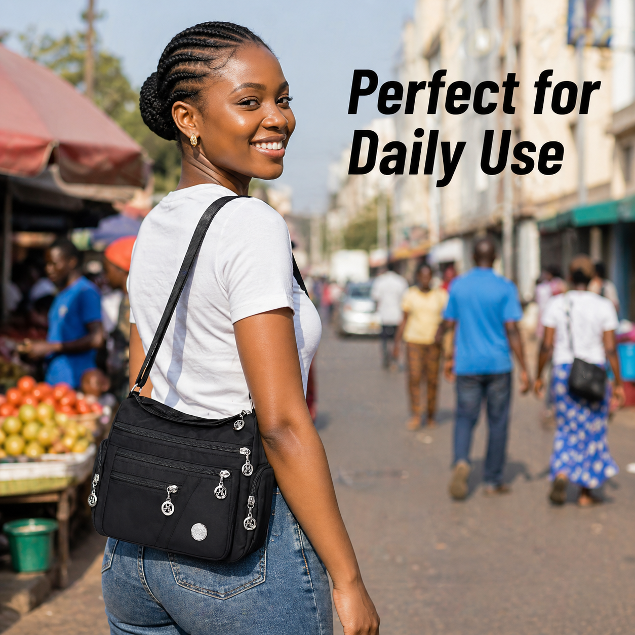 Ladies Shoulder Bag Large Capacity – Stylish Everyday Handbag for Work, Travel & Shopping | Durable & Practical
