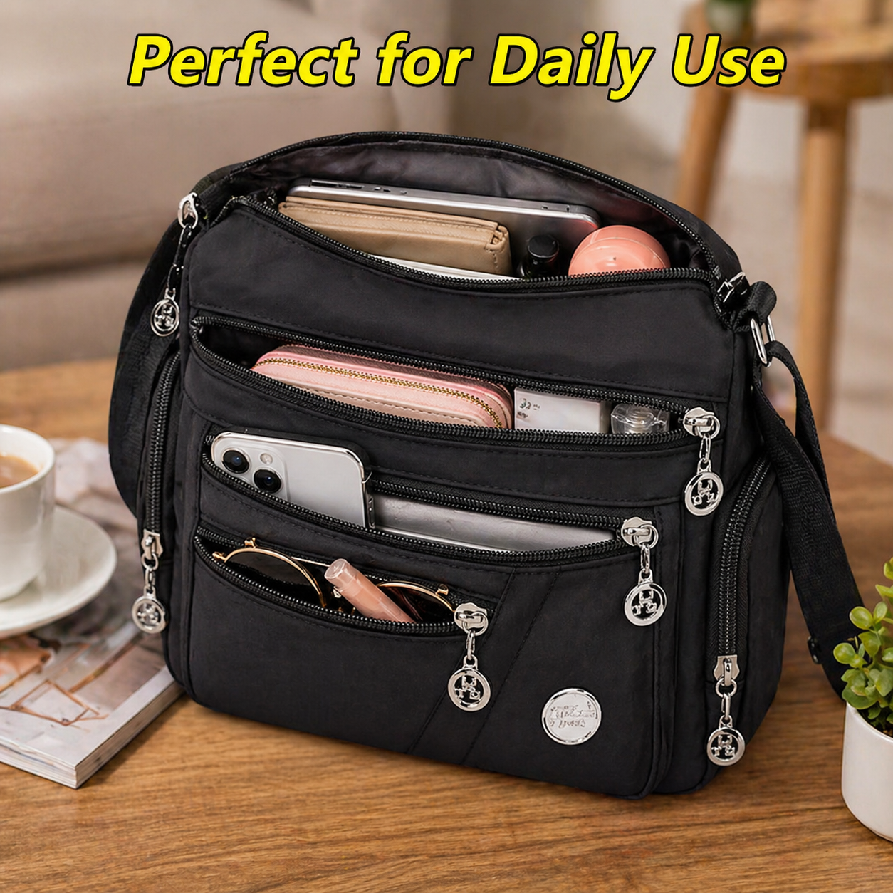 Ladies Shoulder Bag Large Capacity – Stylish Everyday Handbag for Work, Travel & Shopping | Durable & Practical