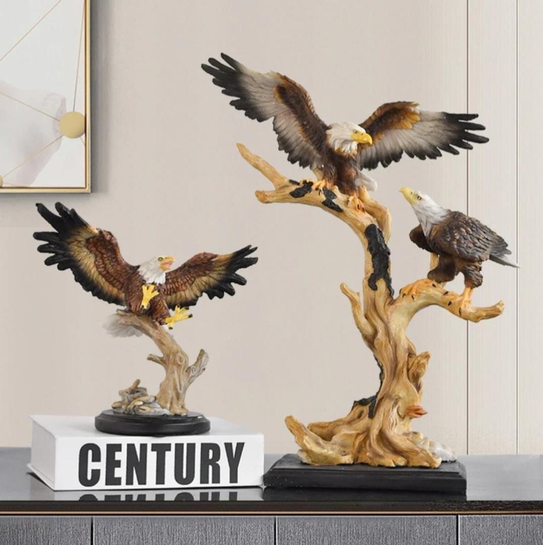 Majestic Freedom Eagle Sculpture, Liberty wings Statement Piece