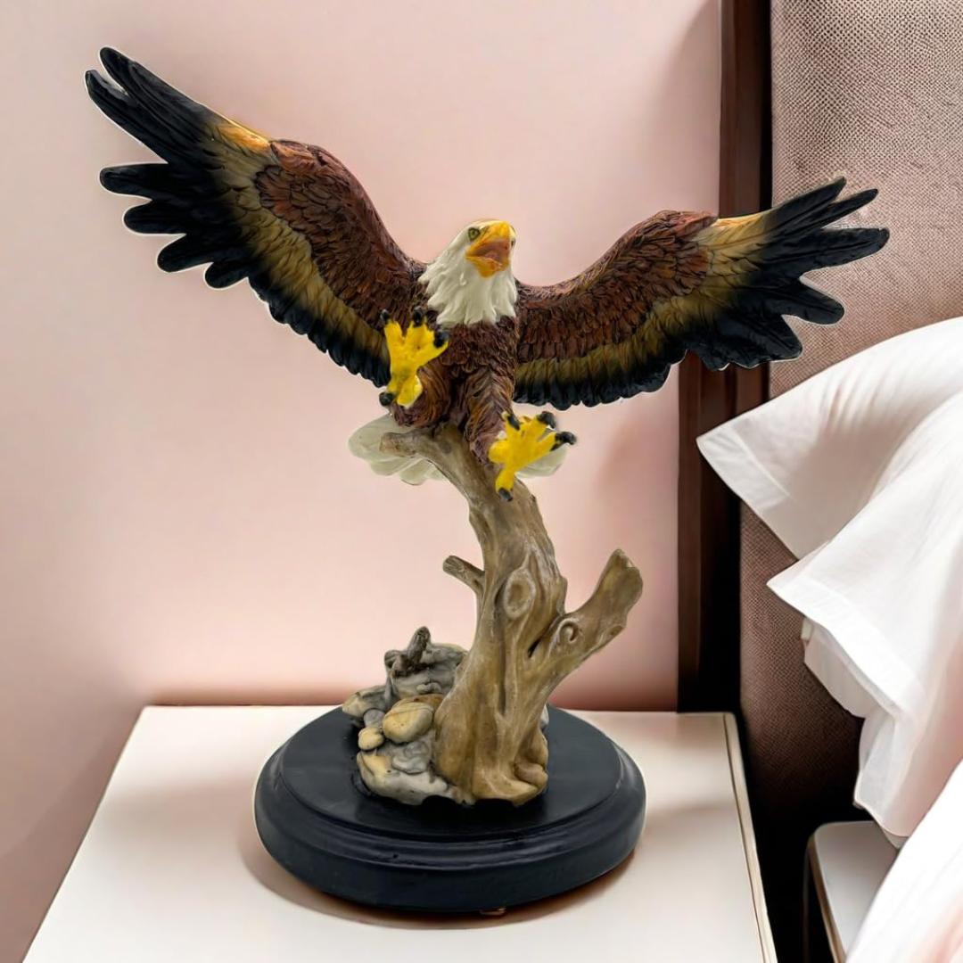 Majestic Freedom Eagle Sculpture, Liberty wings Statement Piece