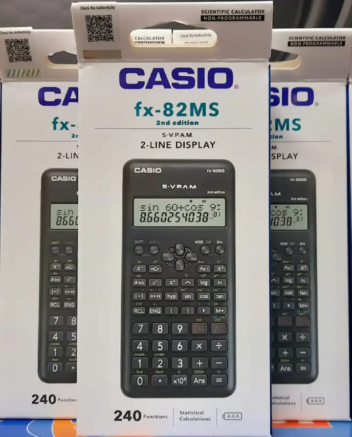 Scientific Calculator 2nd Edition with 240 Functions 2-Line Display Statistical and Trigonometric Calculations for Secondary School College and University Students Powered by AAA Battery
