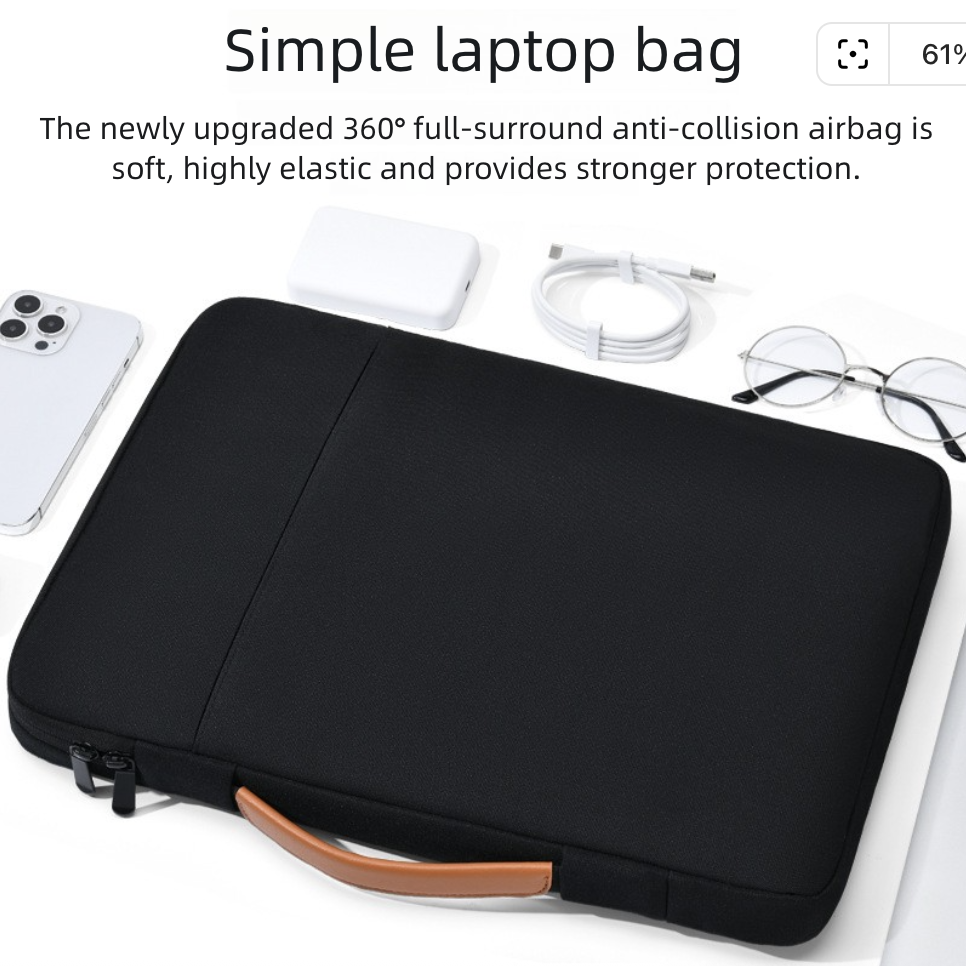 Laptop Bags Shockproof Anti-Fall Full-Enclosure Airbag Laptop Bag Inner Bag 14-15 Inch Laptop Bag