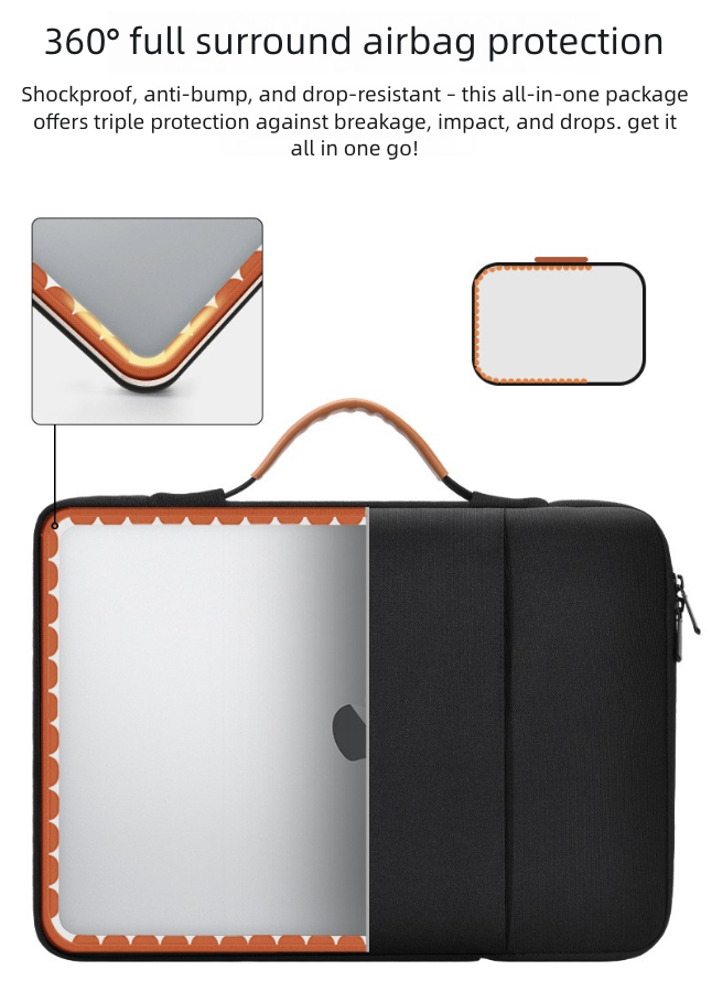 Laptop Bags Shockproof Anti-Fall Full-Enclosure Airbag Laptop Bag Inner Bag 14-15 Inch Laptop Bag