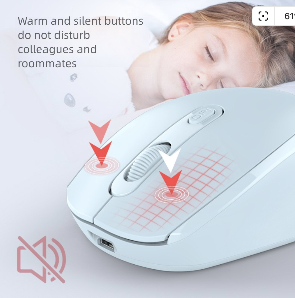 Mice Wireless Mouse Charging Bluetooth Dual-Mode Silent Office Portable Sliding Mouse