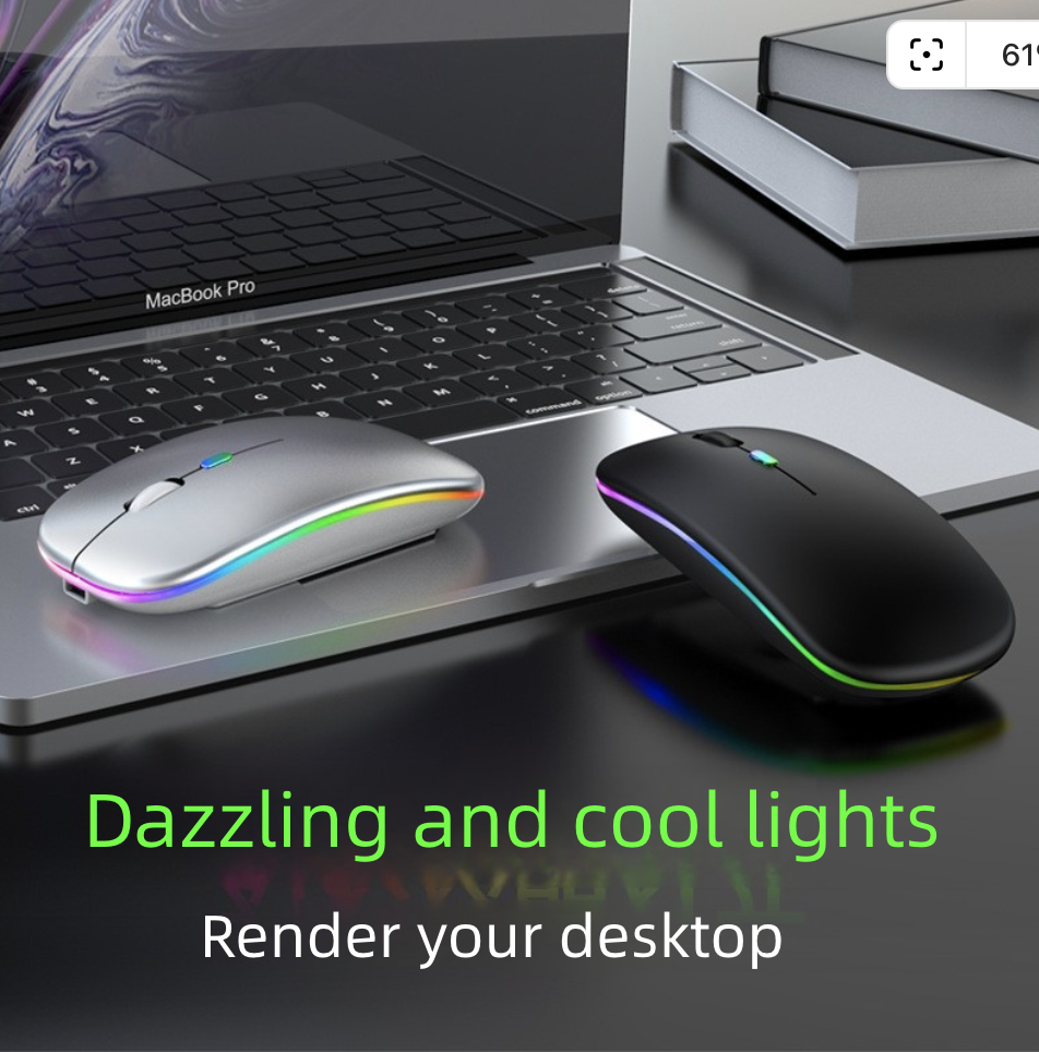 Rechargeable Mouse Wireless Mouse Bluetooth Wireless Charging Ultra-Thin Silent Dual-Mode Bluetooth Mouse for Computer Laptop Business Office Use