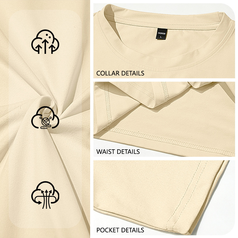 T-Shirt Man Summer Men's Simple Pure Color Fashion Casual Sports Short-Sleeved T-Shirt