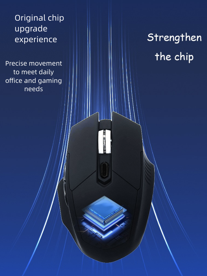Rechargeable Mouse Wireless Dual-Mode Bluetooth Mouse for Computers Game Mouse