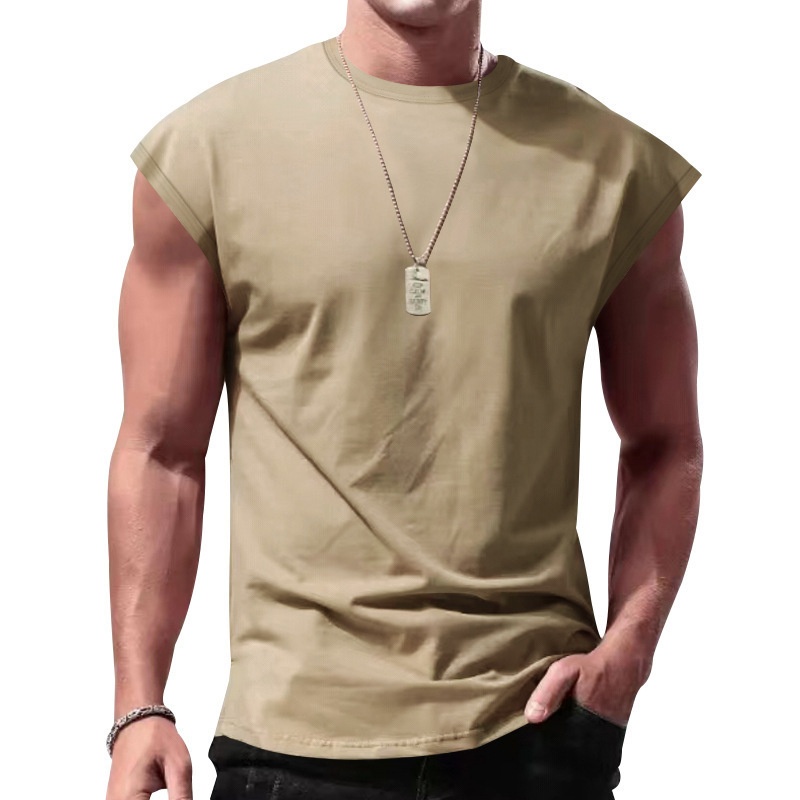 Men's Clothing Tops Tanks Camis Tank Tops Men's Summer Casual Sports Loose Sleeveless Base Shirt Breathable Comfortable Fitness Vest
