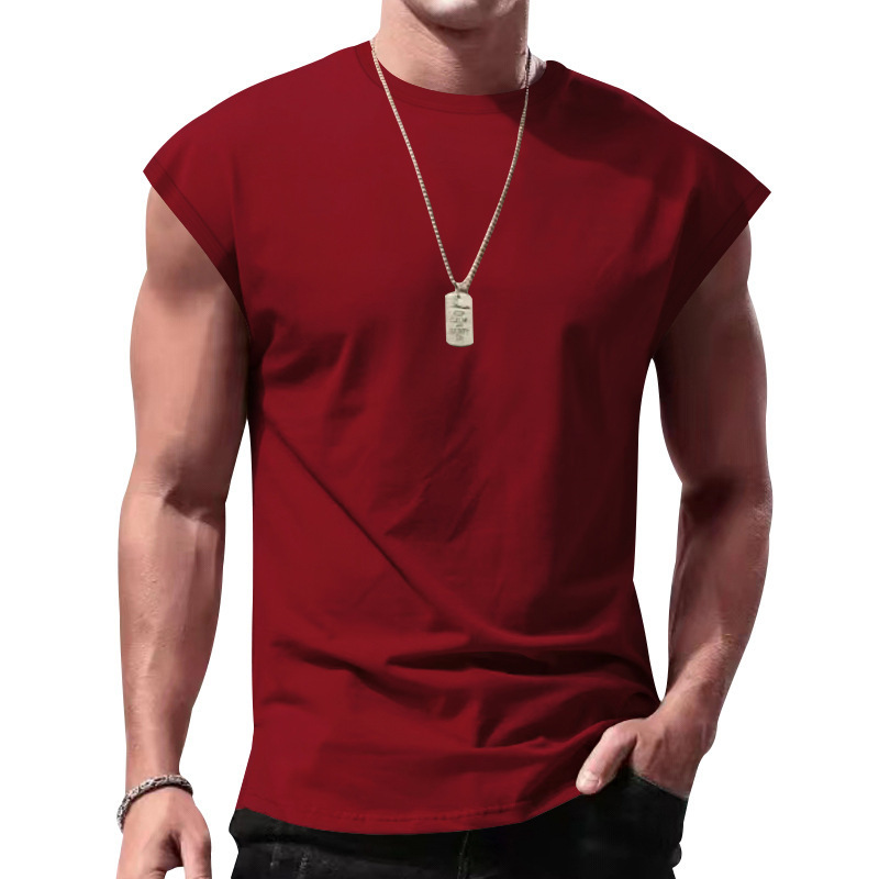 Men's Clothing Tops Tanks Camis Tank Tops Men's Summer Casual Sports Loose Sleeveless Base Shirt Breathable Comfortable Fitness Vest