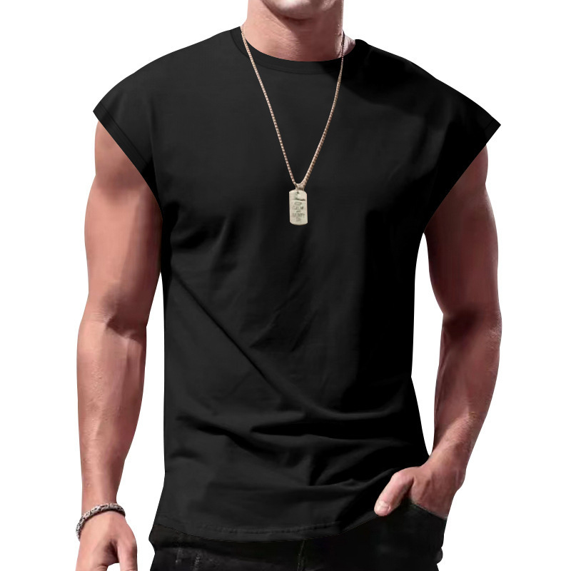 Men's Clothing Tops Tanks Camis Tank Tops Men's Summer Casual Sports Loose Sleeveless Base Shirt Breathable Comfortable Fitness Vest