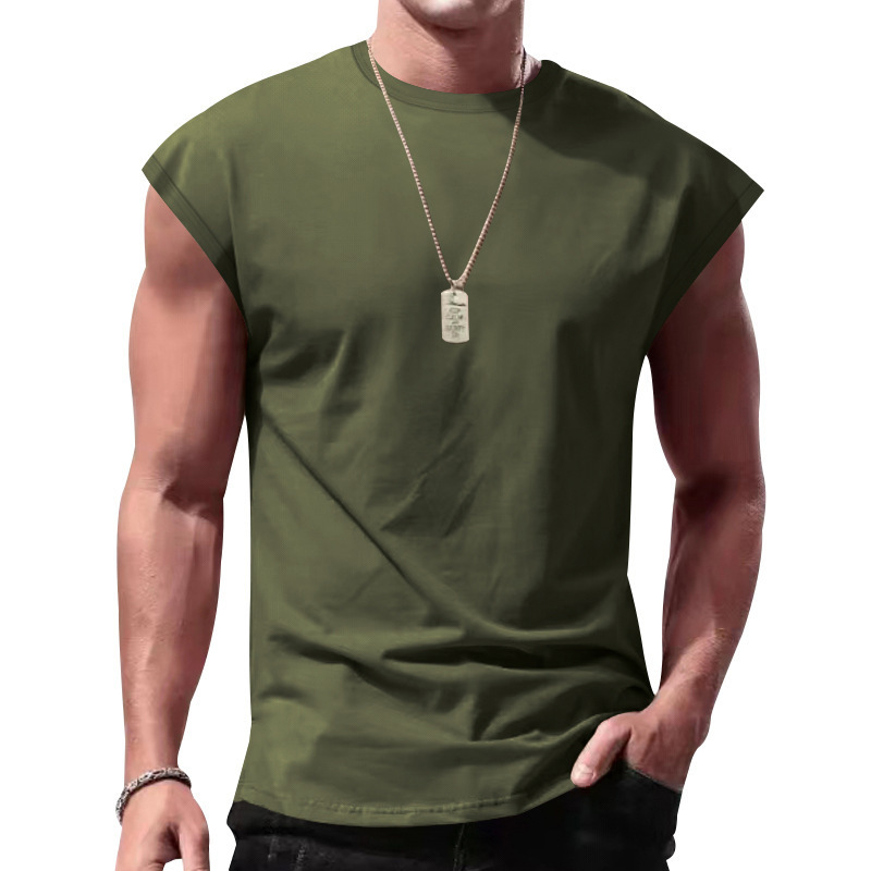 Men's Clothing Tops Tanks Camis Tank Tops Men's Summer Casual Sports Loose Sleeveless Base Shirt Breathable Comfortable Fitness Vest