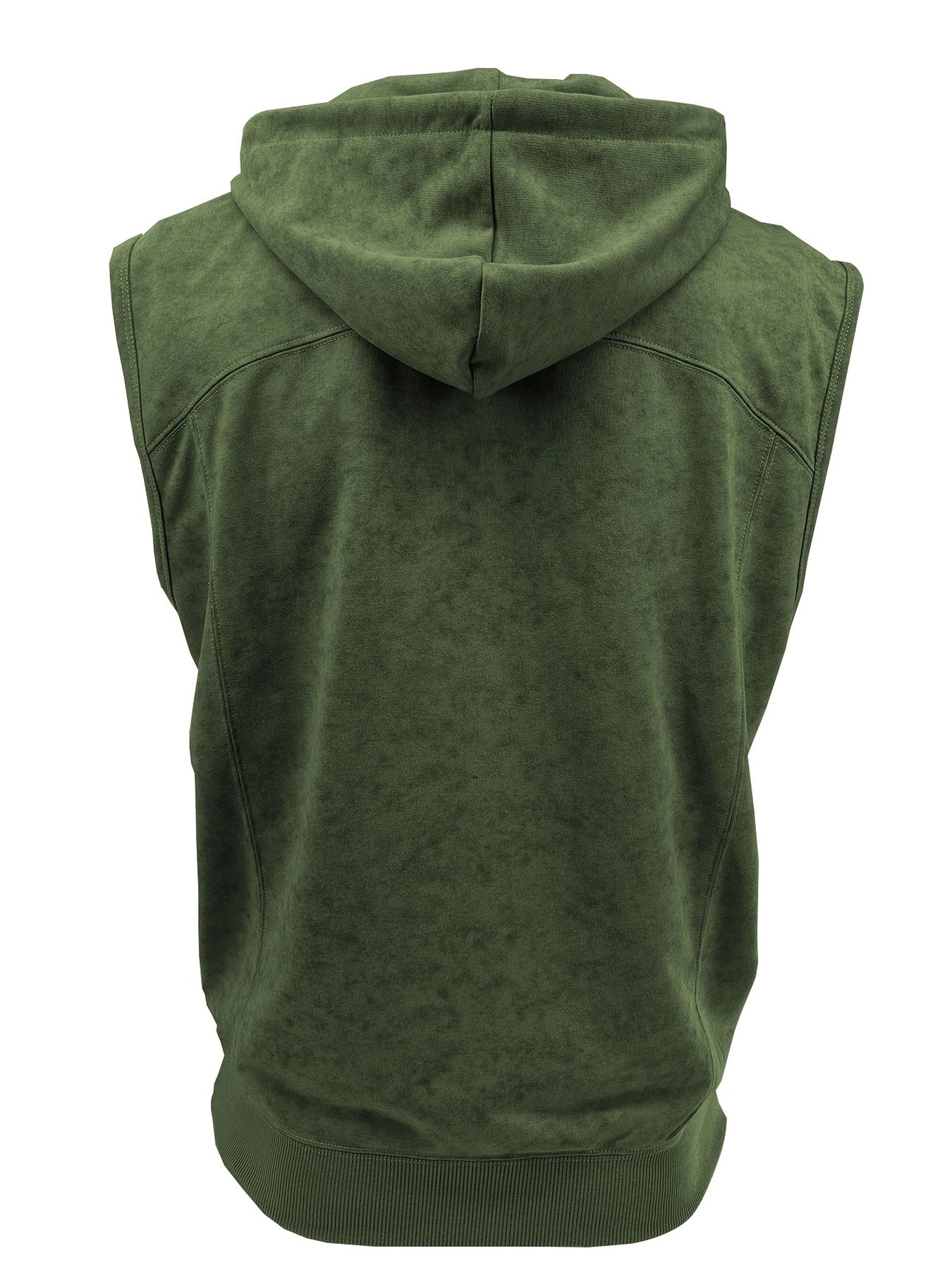 Men's Hooded Sleeveless Drawstring Pure Color Large-Size Loose Breathable Casual Vest for Men Clothing Tops Tanks Camis Tank Tops