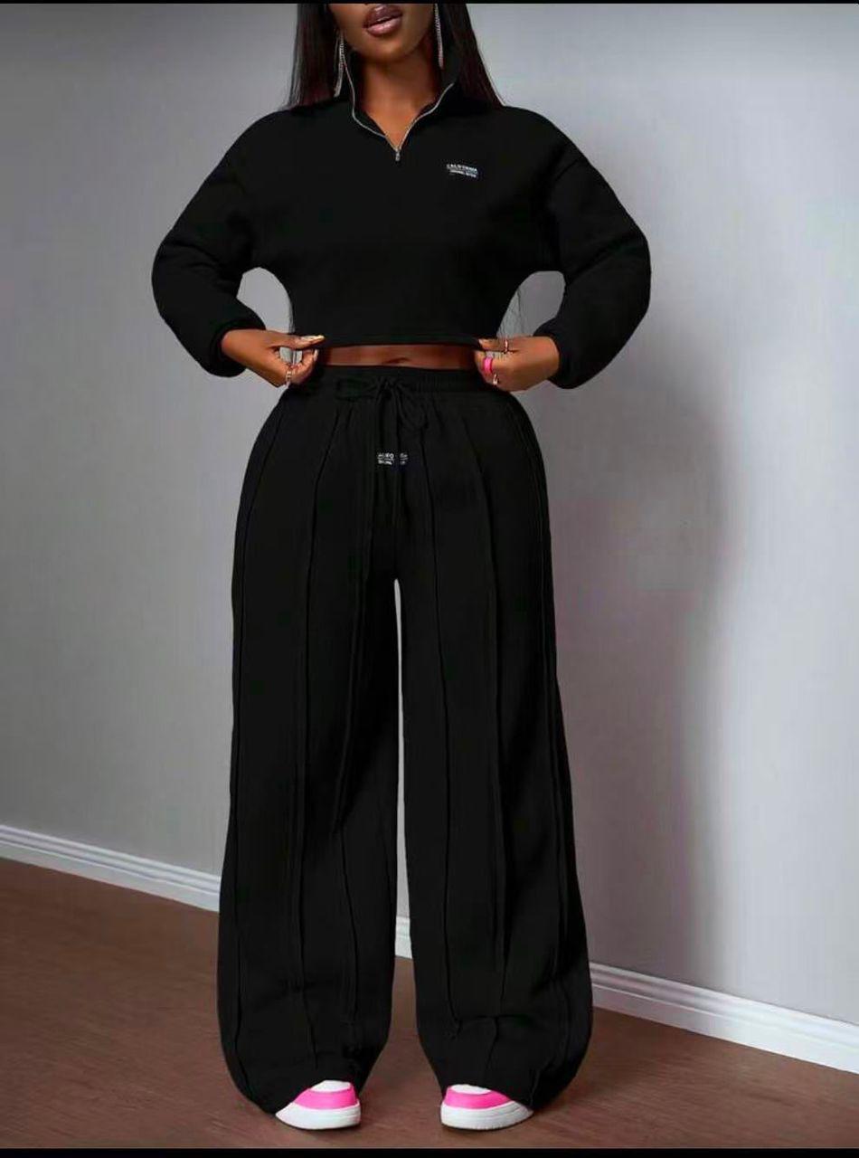 Women 2PC Outfit Matching Set Trendy Stylish Top and Pants Comfortable Casual Wear for Office Party Travel Kenya