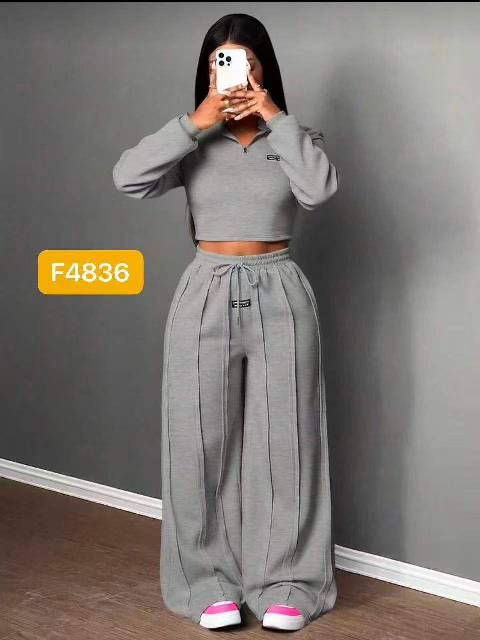 Women 2PC Outfit Matching Set Trendy Stylish Top and Pants Comfortable Casual Wear for Office Party Travel Kenya