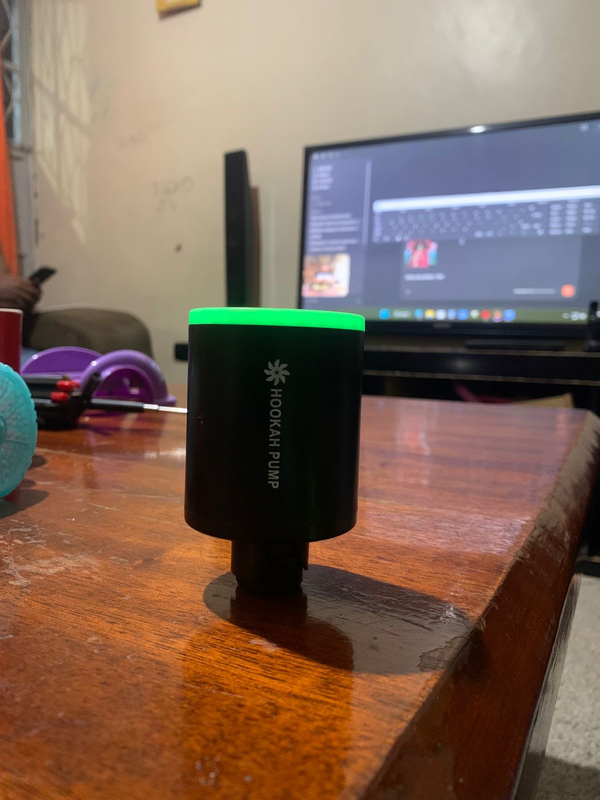 🔌 Electric Shisha Starter Pump with LED Lights