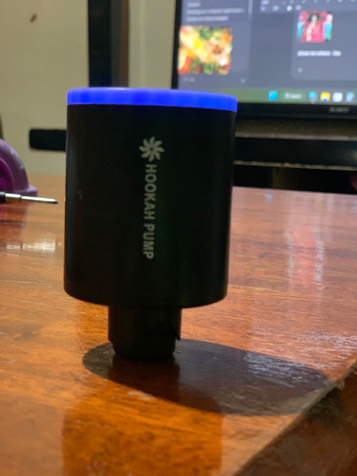 🔌 Electric Shisha Starter Pump with LED Lights