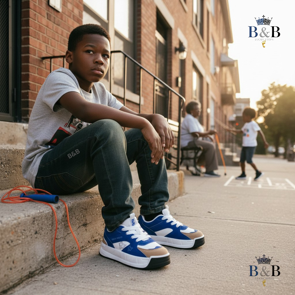 Trendy Boys' and Girls' Sport Sneakers, Kids' Premium Urban Streetwear Sneakers. All-Day Comfort Kids' Sport Shoes with Reinforced Heel Support.