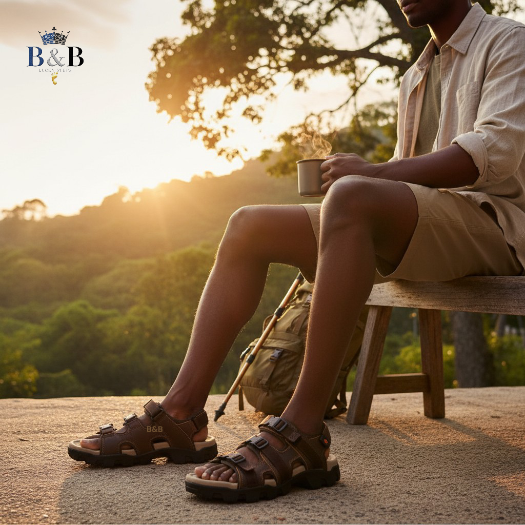 The Ultimate All-Terrain Trail Sandal, Rugged Leather & Heavy-Duty Grip Men Open. ​Premium Leather Comfort Sandals Men's Orthopedic-Style Support And Adjustable Fit. The Commuter Trail Hybrid.