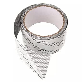 4 pcs pack Window Screen Repair Tape Roll 5cm x 2m – Self Adhesive Mesh Patch for Mosquito Net Fix, Fly Screen Hole Repair Kit, Durable Fiberglass Screen Fixing Tape for Doors & Windows