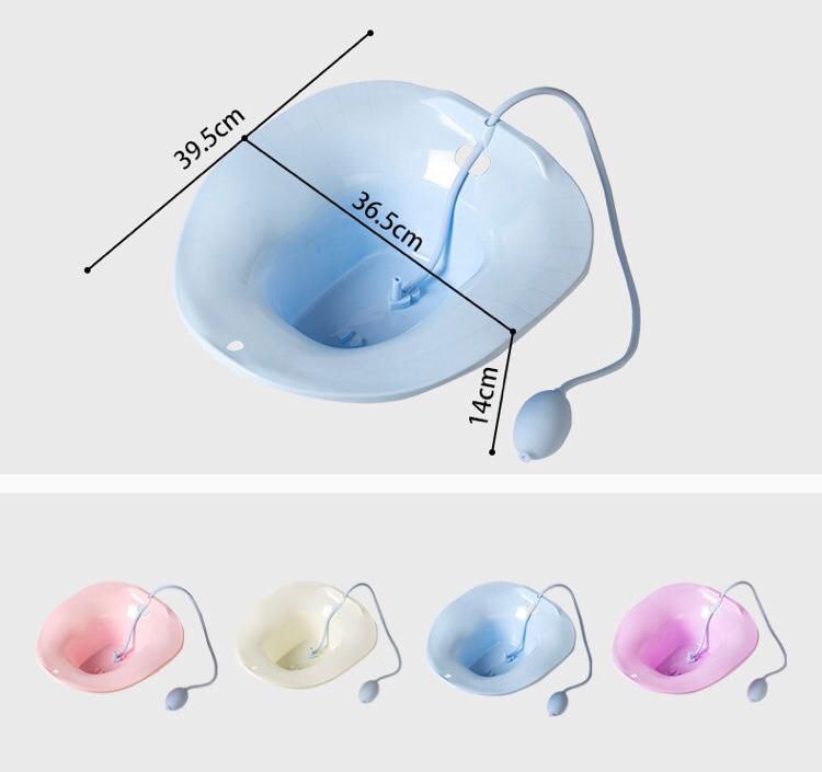 Toilet Bowl Bidet for Women Durable Butt Wash Basin with Use Design for Pregnant Women and Elderly Includes CleanerSitz Bath For Toilet For Seat Large Capacity Postpartum Care Basin Portable Basin