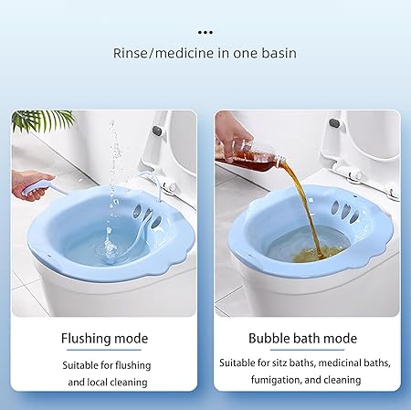 Toilet Bowl Bidet for Women Durable Butt Wash Basin with Use Design for Pregnant Women and Elderly Includes CleanerSitz Bath For Toilet For Seat Large Capacity Postpartum Care Basin Portable Basin