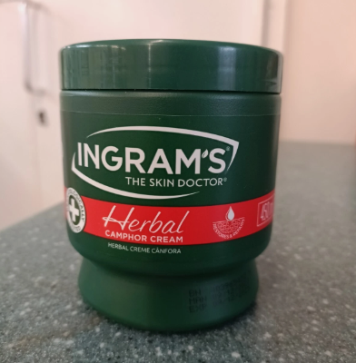 Ingram's The Skin Doctor Herbal Camphor Cream Herbal Creme Canfora, 450g Original Ingram's Skin Doctor Herbal Cream 48H Moisture & Dermatologically Tested