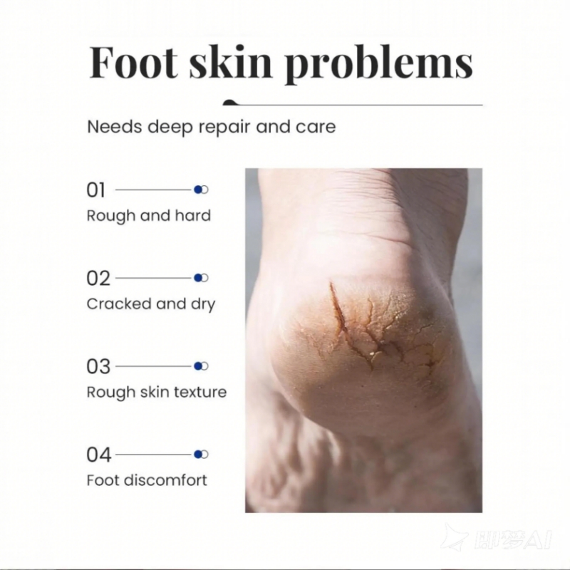 KORMESIC Vaseline Nourish Repair Foot Cream – Repair Dry Cracked Heels Soften Calluses Dead Skin Non-Greasy Hydrating Dry Feet Smooth Brighten Foot Skin Sooth Moisturizes & Nourishes Overnight Repair