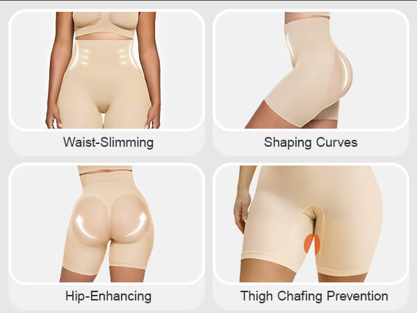 Seamless Shapewear Bikers Tummy Control bodysuit shapewearBreathable Corset Waist Trainer Slimming Belt Tummy Reductio Women High Waisted Body Shaper Panties Slip Shorts thigh slimmer butt lifte