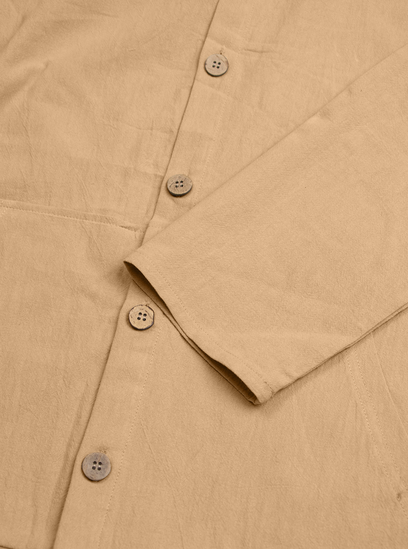 Clothes > Men's Clothing > Tops > Jackets & Coats  European and American spring and autumn men's button-down shirts loose cotton and linen casual cardigan beach hooded long-sleeved jacket