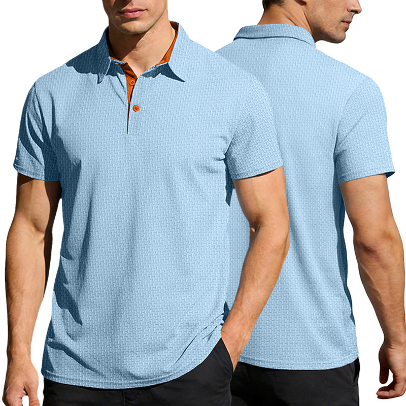 Clothes > Men's Clothing > Tops > T-Shirts  Short-Sleeved Polo Shirt with Pockets, S-3XL T-Shirt
