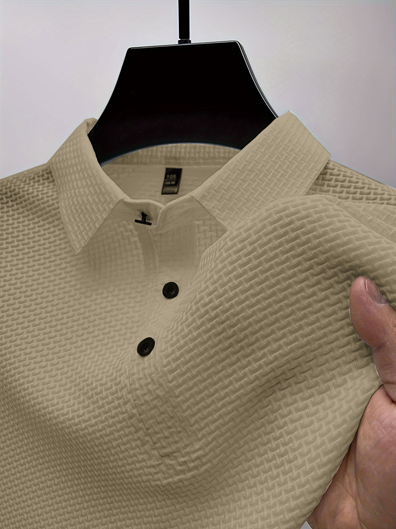 Clothes > Men's Clothing > Tops > T-Shirts  Summer Men's Ice Silk Short Sleeve Lapel POLO Shirt T-Shirt S-3XL
