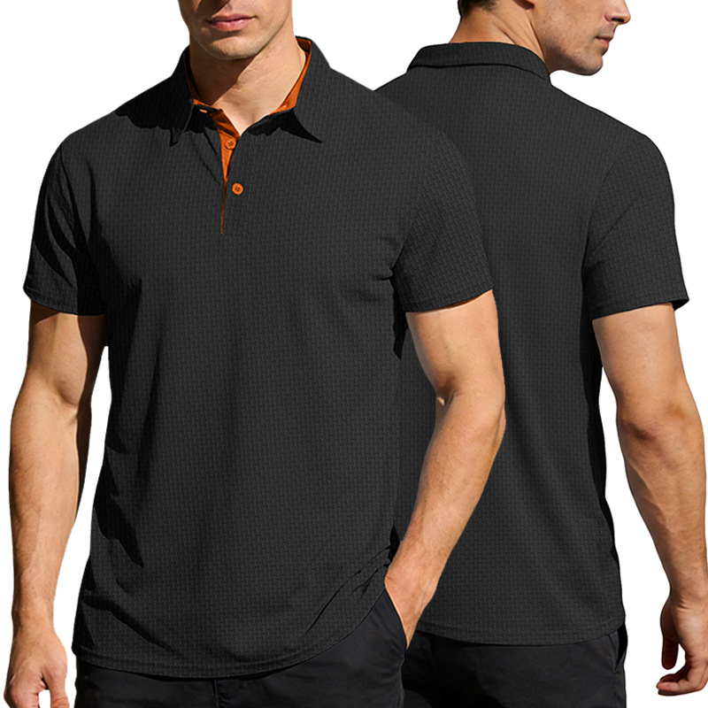 Clothes > Men's Clothing > Tops > T-Shirts  Short-Sleeved Polo Shirt with Pockets, S-3XL T-Shirt