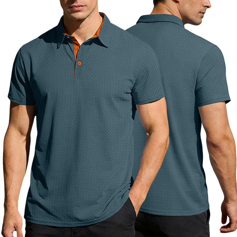 Clothes > Men's Clothing > Tops > T-Shirts  Short-Sleeved Polo Shirt with Pockets, S-3XL T-Shirt