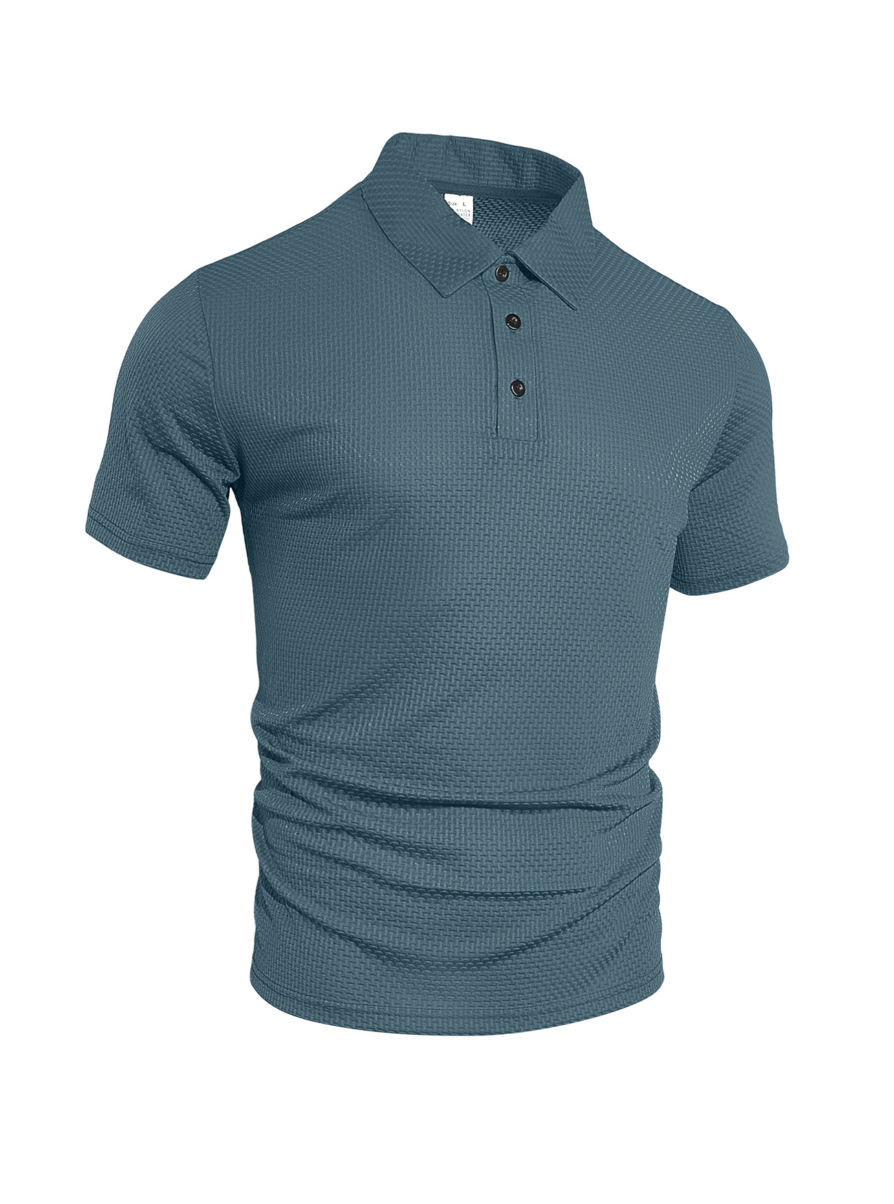 Clothes > Men's Clothing > Tops > T-Shirts  Summer Men's Ice Silk Short Sleeve Lapel POLO Shirt T-Shirt S-3XL