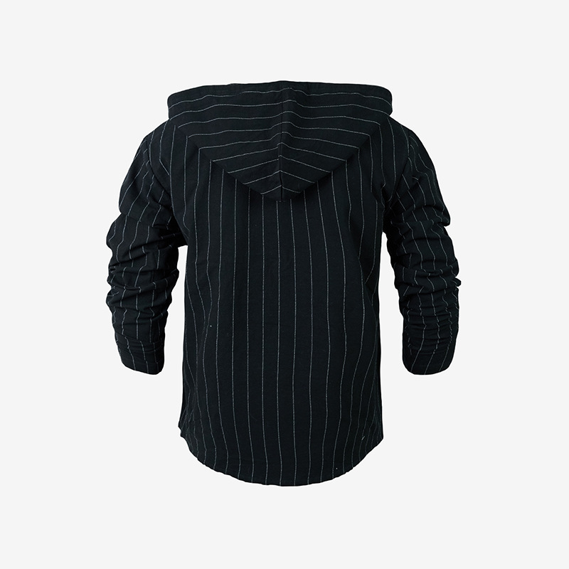 Clothes > Men's Clothing > Tops > Shirts Men's Striped Casual Long Sleeve Shirt Loose Beach T-Shirt S-3XL