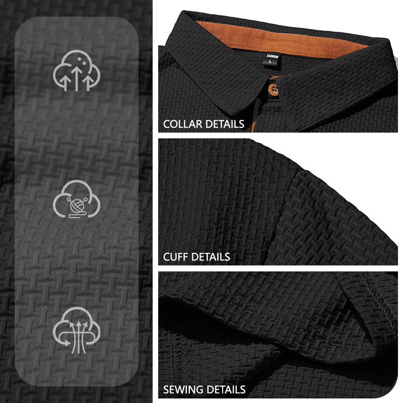 Clothes > Men's Clothing > Tops > T-Shirts  Short-Sleeved Polo Shirt with Pockets, S-3XL T-Shirt